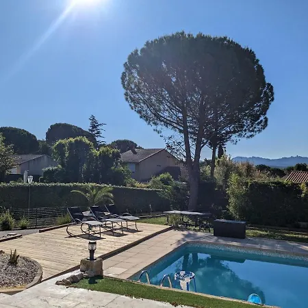 Studio Cosy Neuf Calme -Parking Terrasse Privee Piscine 5Mn Gare Tgv Aix Et Za Aix La Duranne 15 Mn Aeroport Marseille Cabries Exterior photo